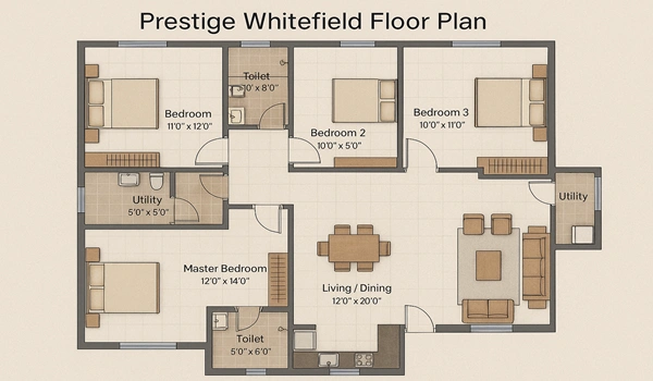 Prestige Whitefield Floor Plan Prestige Whitefield Floor Plan
