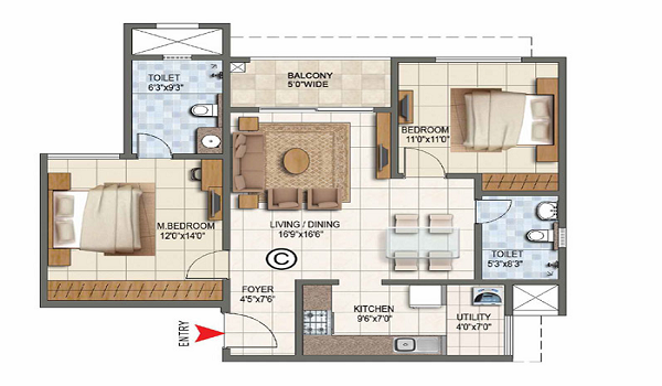 Prestige Lavender Fields Floor Plan