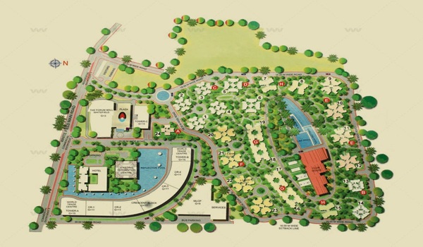 Prestige Shantiniketan Master Plan